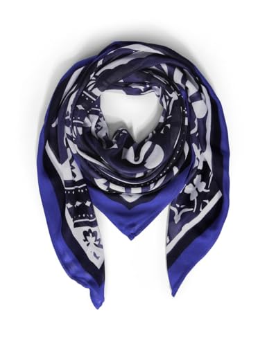 STREET ONE Damen A572429 Print Halstuch, deep Blue, A von STREET ONE