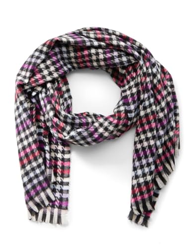 STREET ONE Damen A572484 Houndstooth Schal, Multicolor, A von STREET ONE