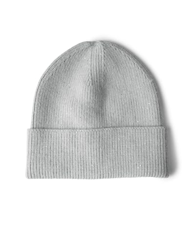 STREET ONE Damen A572664 Beanie mit Pailletten,Grau,Einheitsgröße von STREET ONE