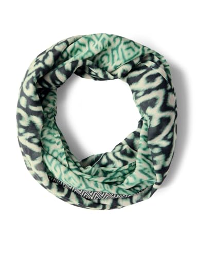 STREET ONE Damen A572765 Gemusterter Loop Schal, Tendril Green, A von STREET ONE
