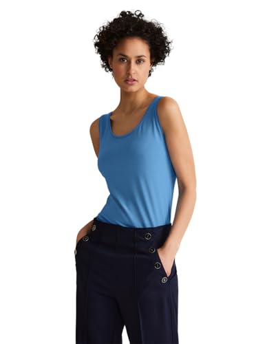 STREET ONE Damen Basic-Top Tank Top, light spring blue, 42 von Street One