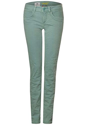 STREET ONE Damen Crissi Jeans, thyme jade soft wash, W29/L32 von Street One