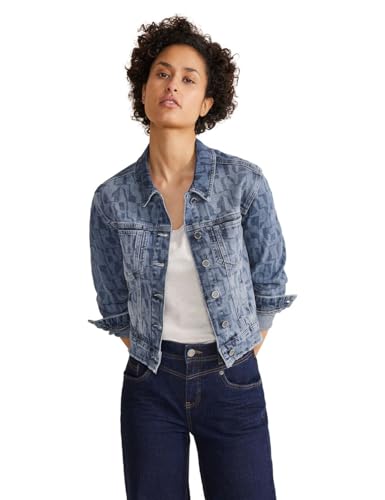 STREET ONE Damen Jeansjacke, laser indigo wash, 40 von STREET ONE