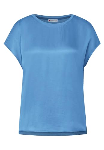 STREET ONE Damen Kurzarmshirt, light spring blue, 38 von Street One