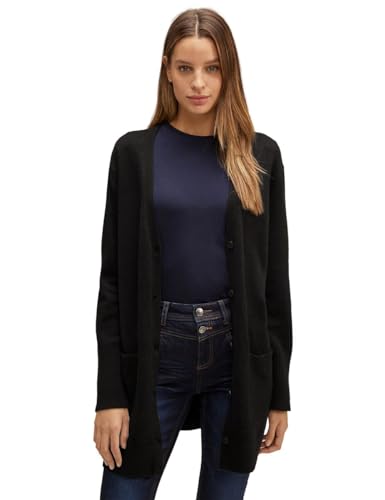 STREET ONE Damen Longcardigan Black 36 von Street One