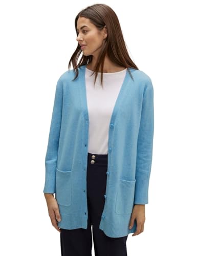 STREET ONE Damen Longcardigan Light Aquamarine Blue Mel. 36 von Street One