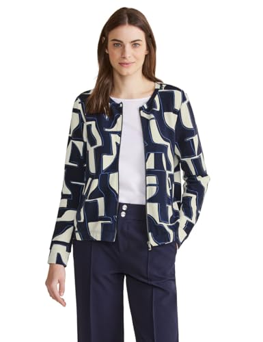 STREET ONE Damen Moderner Cardigan, deep blue, 38 von Street One