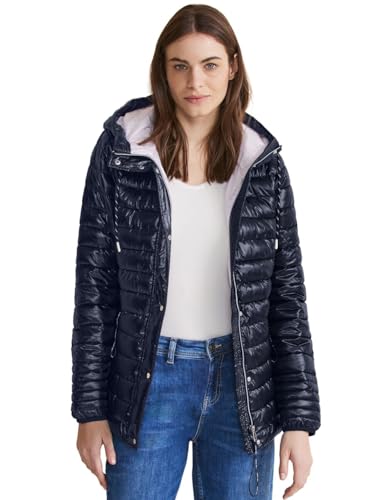 STREET ONE Damen Steppjacke, gravity blue, 34 von STREET ONE