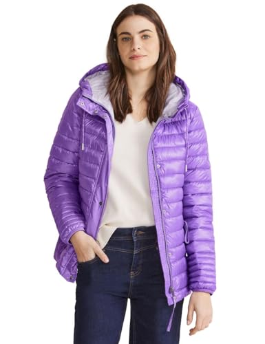 STREET ONE Damen Steppjacke, shiny lilac, 42 von STREET ONE