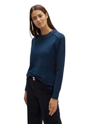 STREET ONE Damen Strickpullover Atlantic Blue Melange 36 von Street One