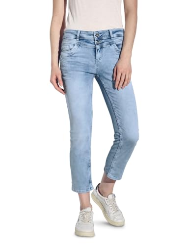 STREET ONE Damen Style Denim Jane 2-Knopf 49_59 7/8-Jeans im Casual Fit, Ultra Bleach Random Washed, 28W x 26L von STREET ONE