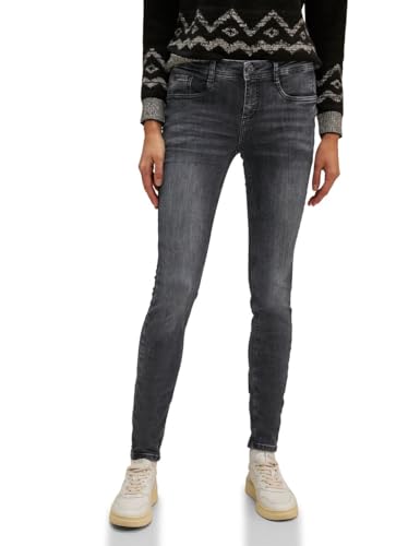 STREET ONE Damen Jeanshose Slim steel grey netwash 29 von Street One