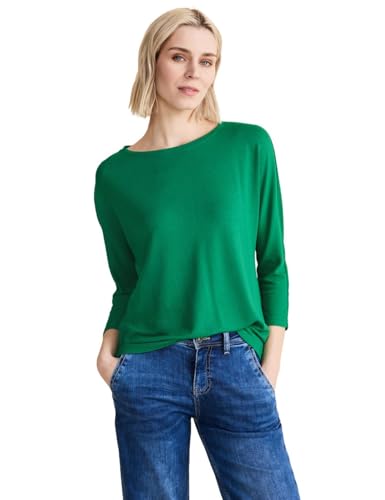 STREET ONE Damen T-Shirt 3/4 Arm, fresh spring green, 38 von Street One