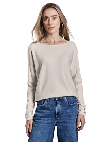 STREET ONE Damen A302974 Dolman Pullover, Cream White Melange, 42 EU von STREET ONE