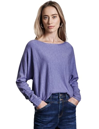 STREET ONE Damen A302974 Dolman Pullover, Lilac Dusk Mel., 36 EU von STREET ONE