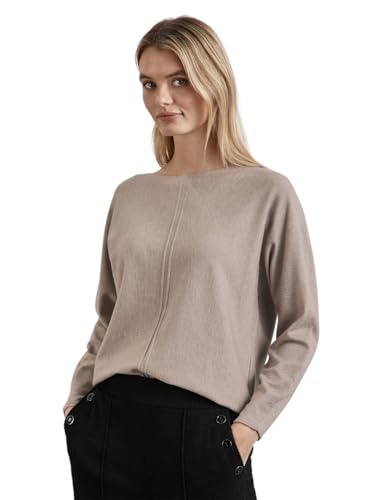 STREET ONE Damen A302785 Dolman Pullover, Mocha Beige Mel., 36 EU von STREET ONE
