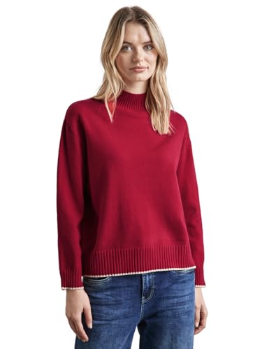 STREET ONE Damen A302829 Pullover mit Stehkragen,Mehrfarbig, 40 von STREET ONE