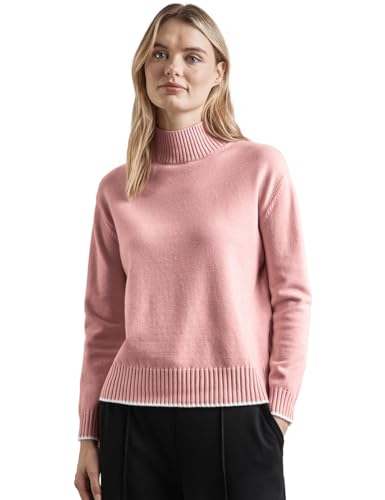 STREET ONE Damen A302829 Pullover mit Stehkragen,Mehrfarbig, 38 STREET ONE Damen A302829 Pullover mit Stehkragen,Mehrfarbig, 38 von Street One