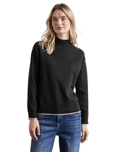 STREET ONE Damen A302829 Pullover mit Stehkragen,Mehrfarbig, 34 von Street One