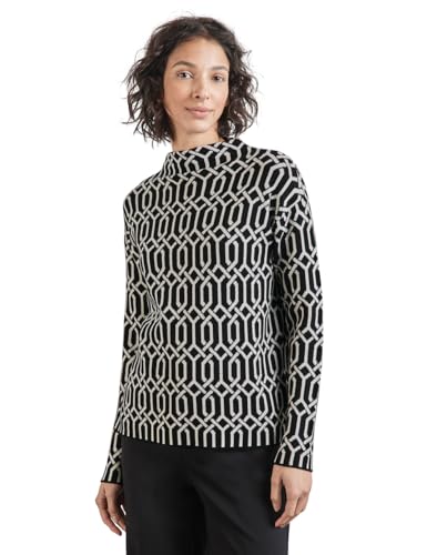 STREET ONE Damen A302834 Jaquard Pullover,Mehrfarbig, 46 von STREET ONE