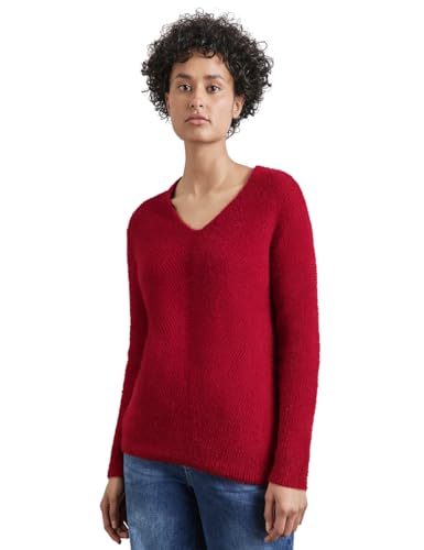 STREET ONE Damen A302832 Federgarn Pullover,Rot, 40 STREET ONE Damen A302832 Federgarn Pullover,Rot, 40 von Street One