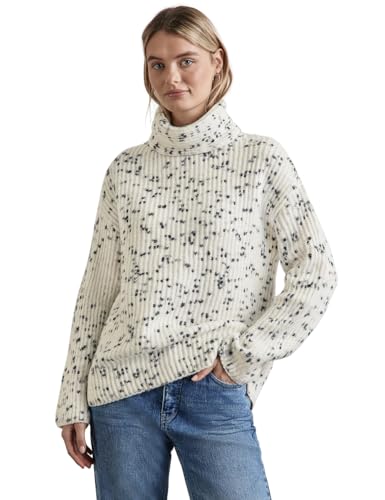 STREET ONE Damen A302833 Gemusterter Strickpullover,Mehrfarbig, 40 von STREET ONE