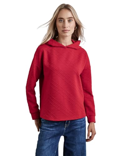 STREET ONE Damen A322246 Hoodie Mit Struktur, Autumn Red, 42 EU STREET ONE Damen A322246 Hoodie Mit Struktur, Autumn Red, 42 EU von Street One