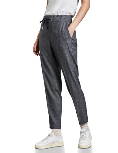 STREET ONE Damen A378785 Hose Im Melange-Look, Deep Tint Blue, 38W / 30L EU von STREET ONE