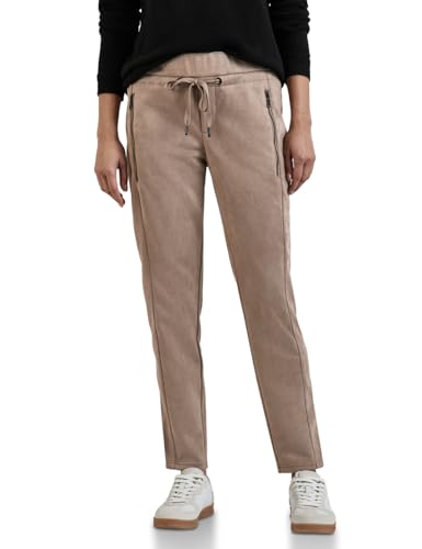 STREET ONE Hose im Velours-Look von STREET ONE