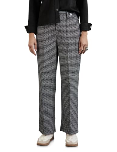 Street One Damen A378199 Jaquard-Hose, Schwarz, 38W / 30L EU von Street One