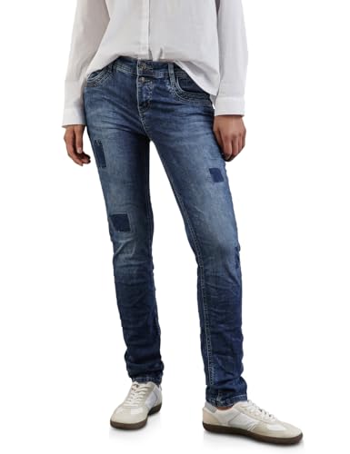 Street One Damen A377764 Jeans im Casual Fit, Heavy Indigo wash, 32 von Street One