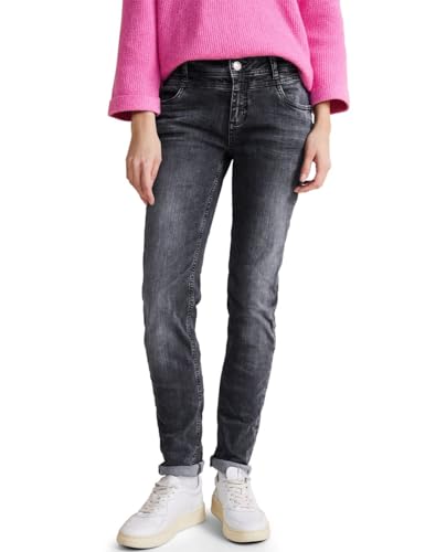 Street One Damen A378402 Jeans im Casual Fit, Authentic Grey Wash, 26W / 32L von Street One