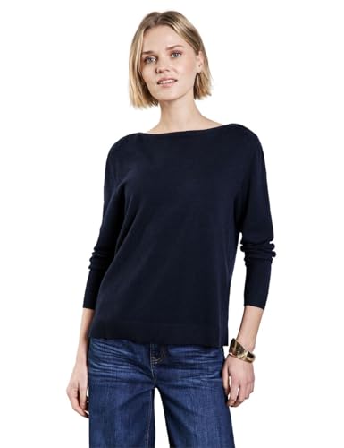 STREET ONE Damen A303042 Kuscheliger Pullover, Deep Blue, 36 EU von Street One