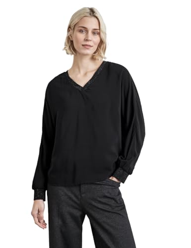 STREET ONE Damen A345198 Dolman Bluse,Schwarz, 44 von STREET ONE