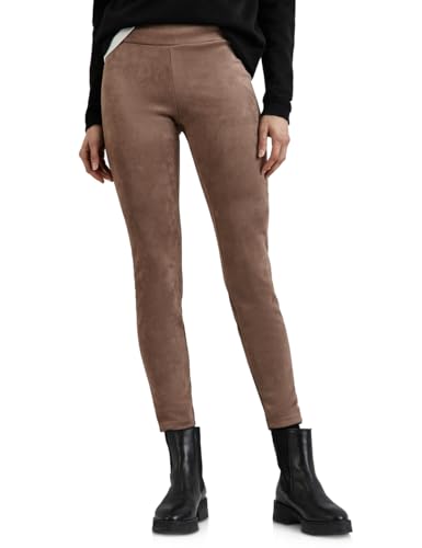 STREET ONE Damen A378310 Leggings Im Velours-Look, Dark Mocha Beige, 42W / 30L EU STREET ONE Damen A378310 Leggings Im Velours-Look, Dark Mocha Beige, 42W / 30L EU von Street One