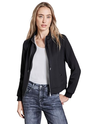 STREET ONE Damen A322579 Leichte Sweatjacke, Schwarz, 36 EU von Street One
