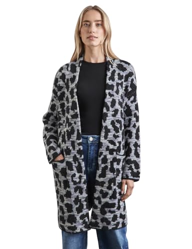 STREET ONE Damen A253898 Cardigan mit Leo-Muster,Mehrfarbig, 42 von STREET ONE