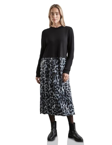 STREET ONE Damen A144271 Materialmix-Kleid,Echo Grey,44 STREET ONE Damen A144271 Materialmix-Kleid,Echo Grey,44 von Street One