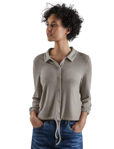 STREET ONE Damen A322512 Melange-Look-Jacke, Breezy Beige Mel., 46 EU von STREET ONE