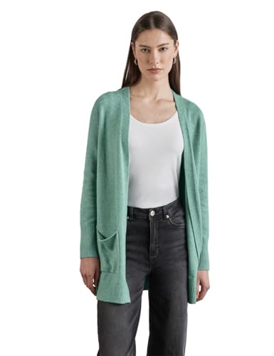 STREET ONE Damen A253842 Offener Cardigan, Sunlit Green Mel., 42 EU von STREET ONE