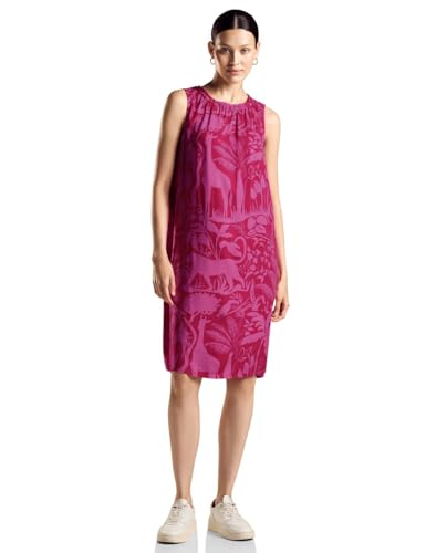 STREET ONE Damen A144094 Print Kleid Ärmellos, Light Nu Pink, 34 EU von Street One