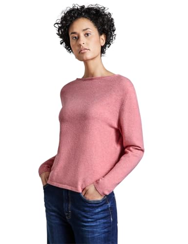 STREET ONE Damen A303143 Pullover Mit Schlitz-Detail, Sugar Coral Mel., 46 EU von STREET ONE
