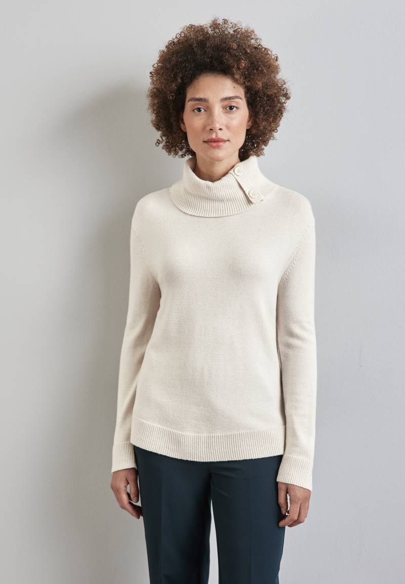 STREET ONE Rollkragenpullover mit Knopf Details von Street One