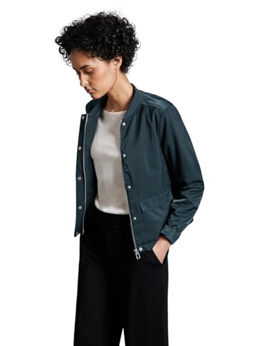 STREET ONE Damen A212414 Satin-Blouson, Cool Vintage Green, 46 EU von STREET ONE