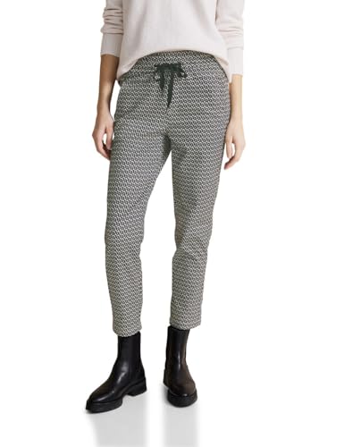 STREET ONE Satin Joggpants mit Dessin von STREET ONE