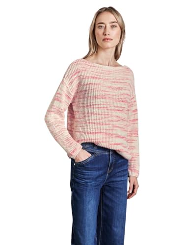 STREET ONE Damen A303145 Strickpullover Mit Muster, Soft Beige, 42 EU von STREET ONE