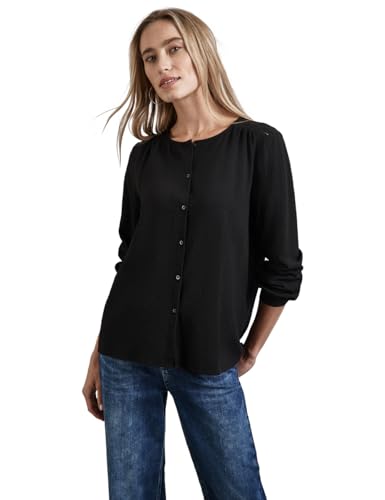 Strukturbluse mit Stickerei von STREET ONE