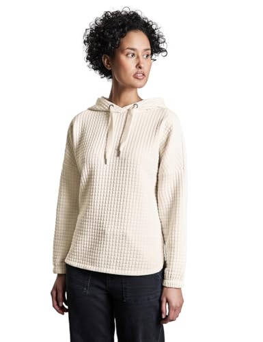 STREET ONE Damen A322580 Strukturshirt Mit Kapuze, Lucid White, 44 EU STREET ONE Damen A322580 Strukturshirt Mit Kapuze, Lucid White, 44 EU von Street One