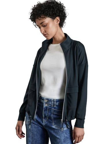STREET ONE Damen A322500 Sweatjacke, Cool Vintage Green, 36 EU von STREET ONE