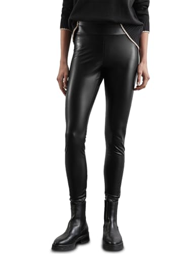 STREET ONE Damen A378408 Beschichtete Thermo-Leggings,Schwarz,44 von Street One